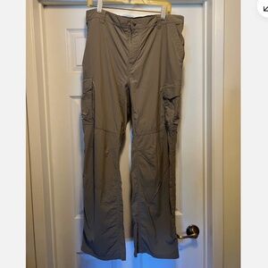 REI Men's Cargo Convertible Zip-Off Pants Khaki Size XL 30/L Hiking Travel